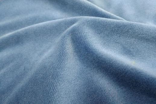 Велюр плюш, сизо-блакитний | Textile Plaza