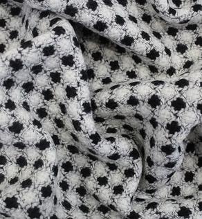Костюмная ткань (плотная) черно-белая. | Textile Plaza