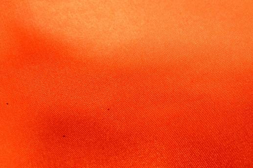 Стрейч атлас, оранжевый неон | Textile Plaza