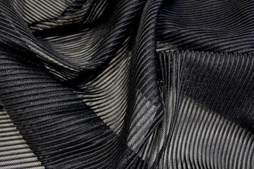 Сетка жаккард цвет черный | Textile Plaza