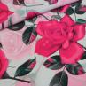 Шелк GUCCI принт розы на розовом фоне | Textile Plaza