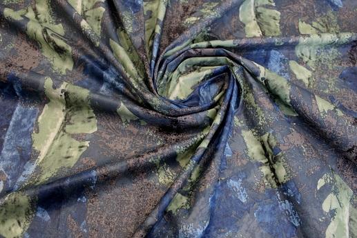 Плащевая ткань принт листья | Textile Plaza