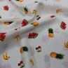 Костюмна тканина SPH фрукти на молочному | Textile Plaza