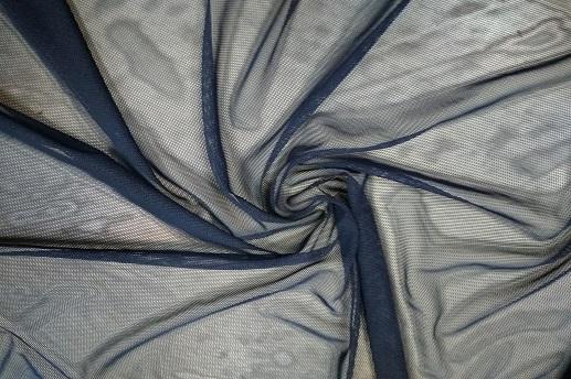Стрейч сітка, темно-синій | Textile Plaza