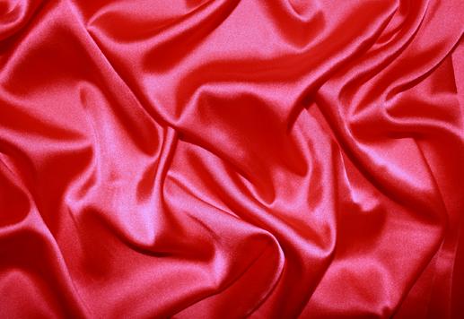 Атласный шелк Alta Moda с эластаном (стрейч) красный (алый) | Textile Plaza