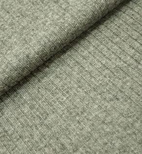Трикотаж резинка, сірий | Textile Plaza
