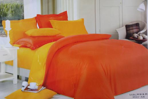 Сатин для постельного белья,  оранжевая | Textile Plaza