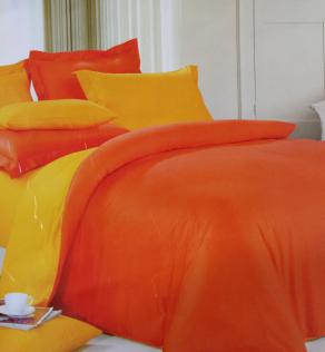 Сатин для постельного белья,  оранжевая | Textile Plaza