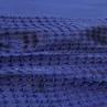 Органза жаккард ARMANI з вишивкою синя (купон) | Textile Plaza
