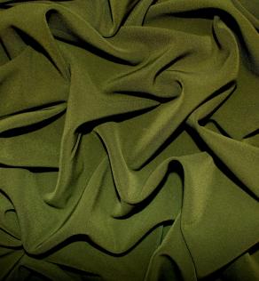 Костюмная ткань Барби цвет темный хаки | Textile Plaza