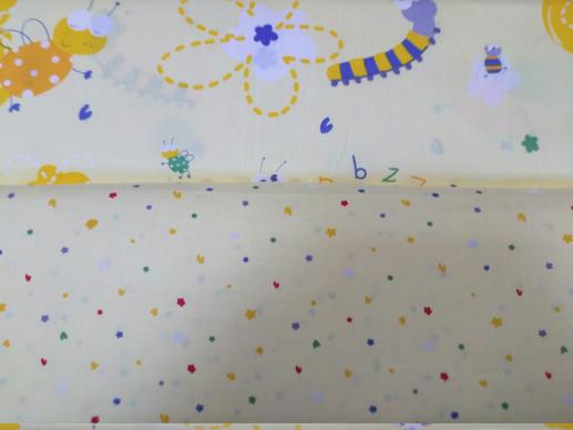 Тканина для дитячої постільної білизни, милі комашки | Textile Plaza