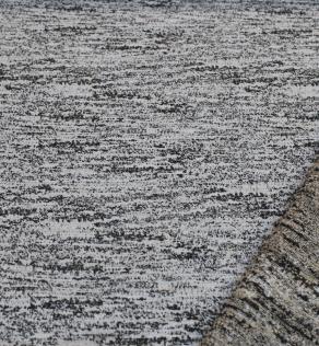 Жаккард Італія чорно-білий з люрексом | Textile Plaza