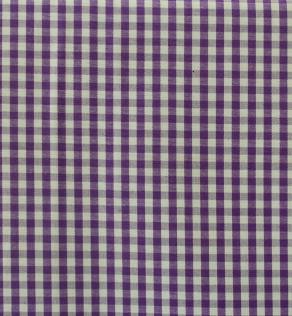 Сорочкова тканина, біло-фіолетова клітка | Textile Plaza