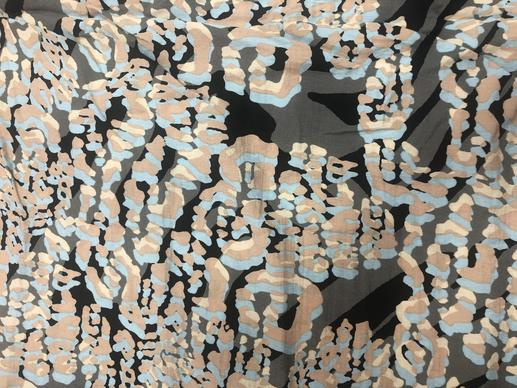 Льон, принт абстракція | Textile Plaza