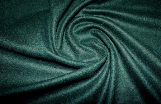 Костюмная шерсть, цвет темно-зеленый | Textile Plaza