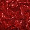 Сетка вышивка пайетками цвет красный | Textile Plaza