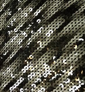 Сітка вишивка пайєтками, чорно-сірі смуги | Textile Plaza