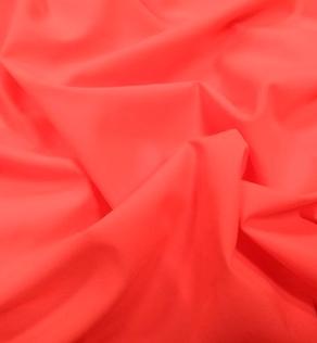 Супер софт (стрейч-шифон Gucci) однотонний, оранжево-рожевий неон | Textile Plaza