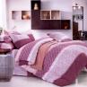 Сатин для постельного, белья, белые/розовые цветы | Textile Plaza
