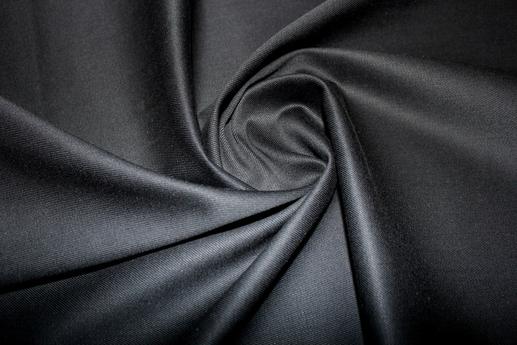 Костюмна тканина брючна, чорна | Textile Plaza