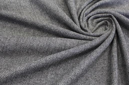 Костюмная ткань твид цвет серый | Textile Plaza