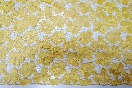 Ажур, желтые цветы | Textile Plaza