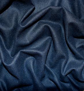 Костюмная ткань фланель цвет темно-синий | Textile Plaza