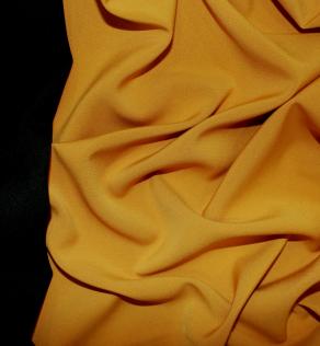 Костюмная ткань Барби двухсторонняя цвет горчица | Textile Plaza