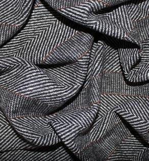  Костюмна шерсть ялинка колір сірий | Textile Plaza