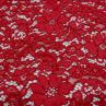 Гіпюр Італія квітковий візерунок червоний | Textile Plaza