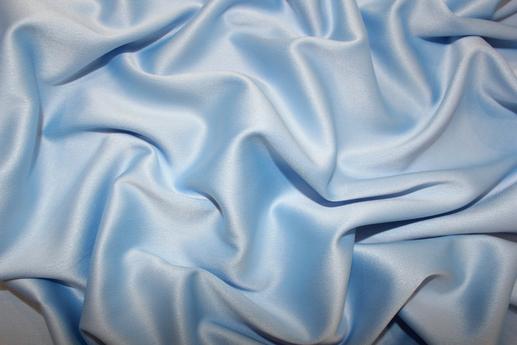 Стрейч атлас плотный цвет небесно-голубой | Textile Plaza