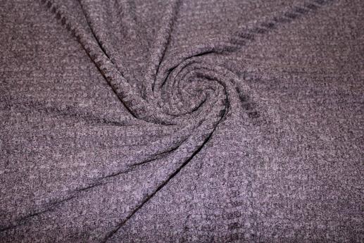 Трикотаж резинка, серо-лиловый | Textile Plaza