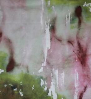Стрейч коттон цветной (Италия, ширина 145 см) разводы розовые, зеленые, бежевые | Textile Plaza