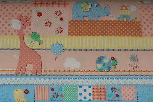 Ткань для детского постельного белья, животные/горох/цветочки | Textile Plaza