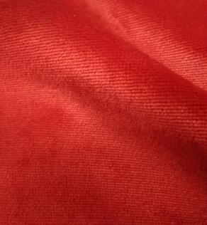 Велюр плюш, червоний | Textile Plaza