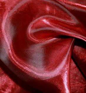 Органза колір бордо | Textile Plaza