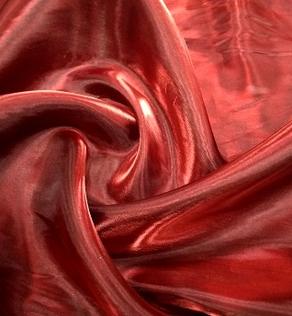 Органза, колір темно-червоний | Textile Plaza