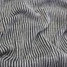 Трикотаж резинка, черно-серая | Textile Plaza