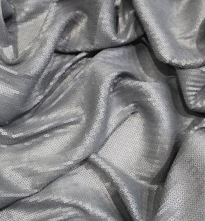 Сетка вышивка пайетками серебро | Textile Plaza