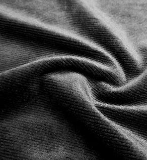 Трикотаж вельветон черный | Textile Plaza