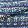 Трикотаж вязка Италия яркие сине-серые полосы | Textile Plaza