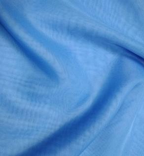 Органза, колір блакитний | Textile Plaza