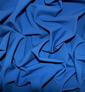 Костюмная ткань Лиза цвет ярко-синий | Textile Plaza