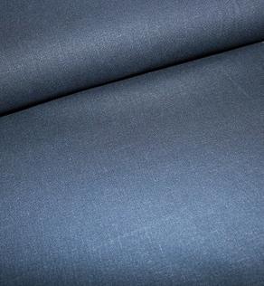 Льон однотонний темно-синій | Textile Plaza