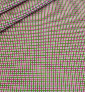 Бавовна рожево-зелена дрібна клітина | Textile Plaza