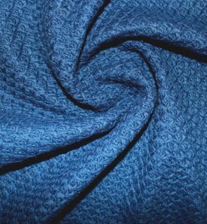 Шерсть пальтовая, синяя | Textile Plaza