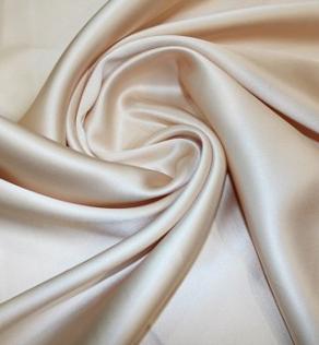 Костюмна тканина атласна, персикова | Textile Plaza