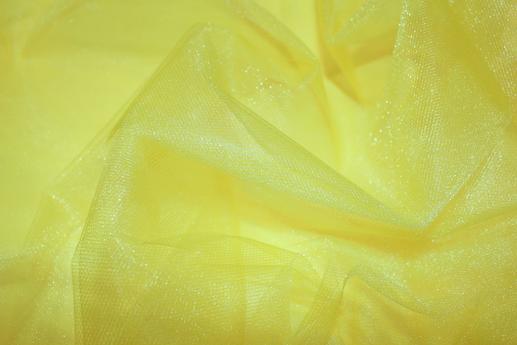 Фатин перламутр цвет желтый | Textile Plaza
