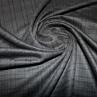 Шерсть костюмная, темно-серая клетка | Textile Plaza