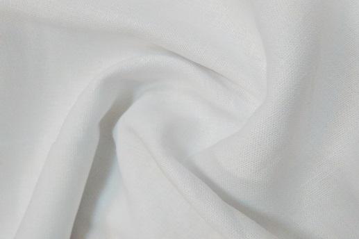 Льон однотонний, білий | Textile Plaza